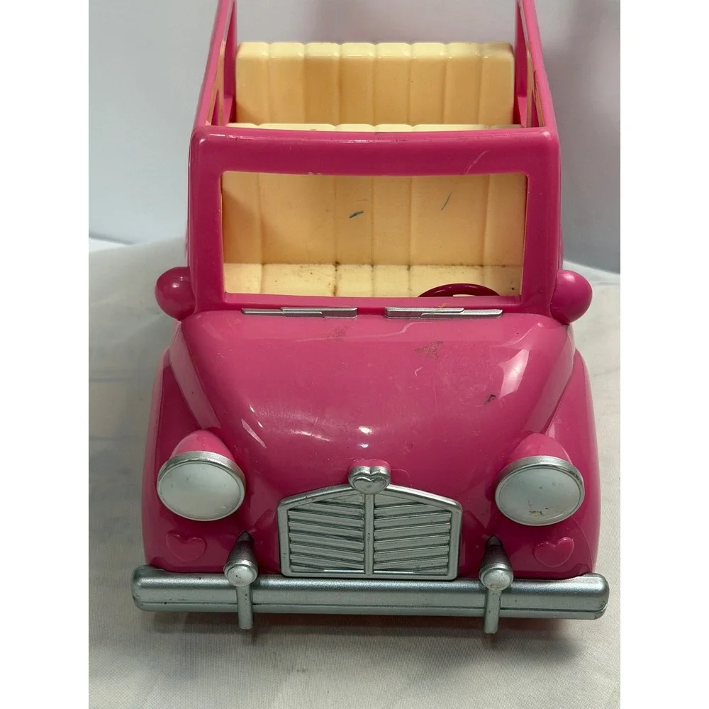 Li'l Woodzeez Pink Happy Camper Car Toy Vehicle by Battat Honeysuckle Hollow